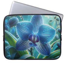 Capa Para Notebook Floral Orquídea Azul