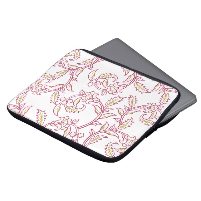 Capa Para Notebook Floral Pattern Laptop Sleeve – Modern Aesthetic Pr (Frente Topo)