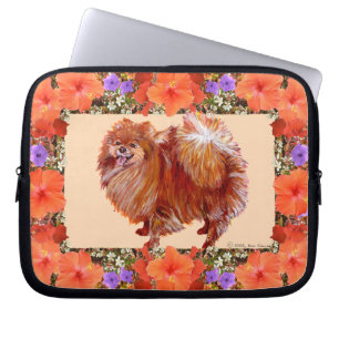 Capa Para Notebook Floral Pomerânia