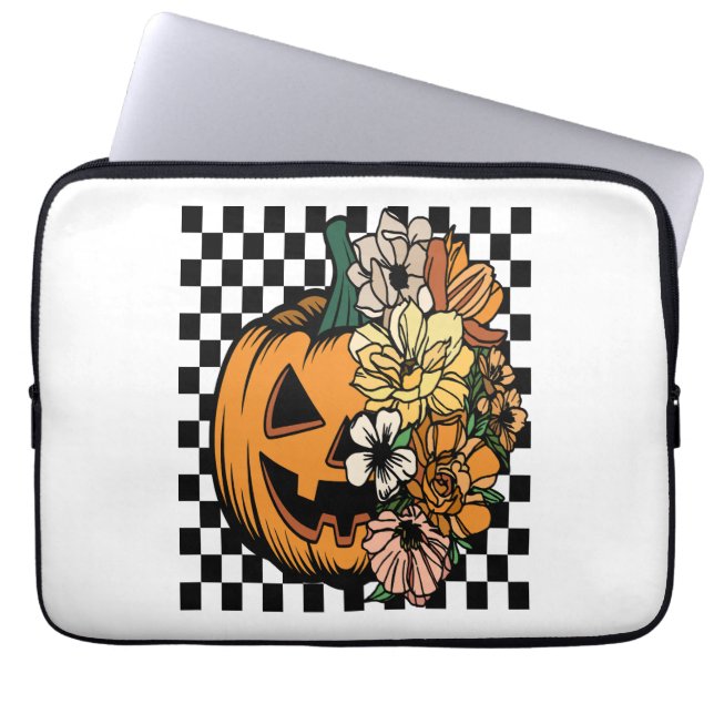 Capa Para Notebook Floral Pumpkin (Frente)