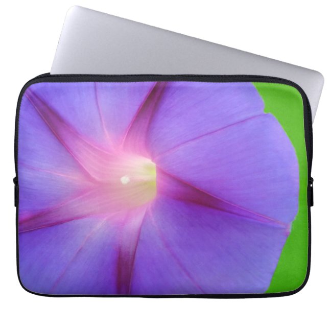 Capa Para Notebook Floral Roxo  (Frente)