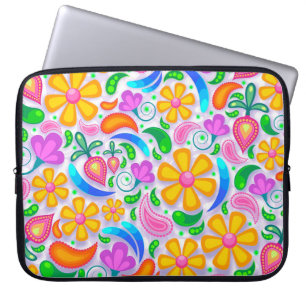 Capa Para Notebook Flores