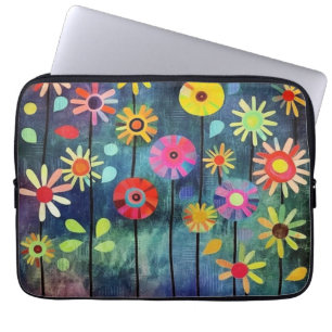 Capa Para Notebook Flores Coloridas Boêmicas