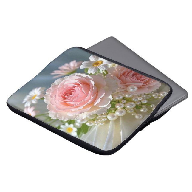 Capa Para Notebook Flores com elegância extravagante eterno (Frente Topo)