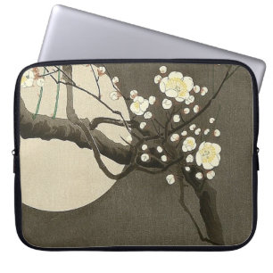Capa Para Notebook Flores da ameixa na noite pelo vintage de Ohara