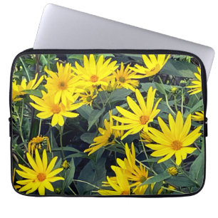 Capa Para Notebook Flores de Alcachofra de Jerusalém