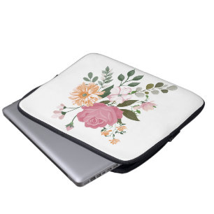 Capa Para Notebook Flores de aquarela