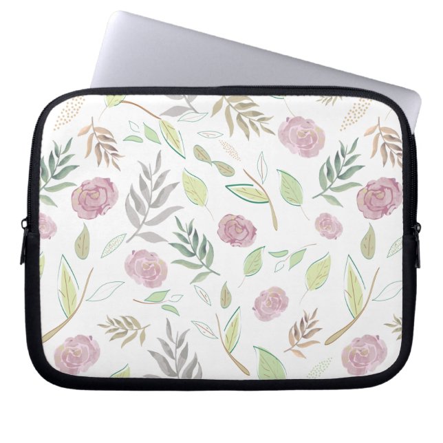 Capa Para Notebook Flores de Aquarelas Festivas 1 (Frente)