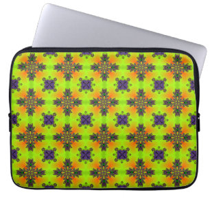 Capa Para Notebook Flores de Artdeco no Estilo Retroativo