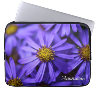 Capa Para Notebook Flores de Áster Roxo no RHS Garden Wisley