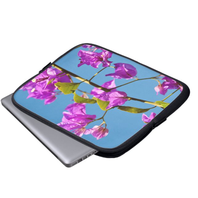 Capa Para Notebook Flores de Bougainvillea (Frente Inferior)