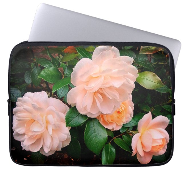 Capa Para Notebook Flores de creme (Frente)