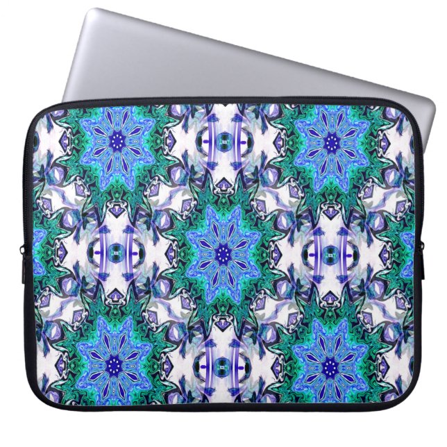 Capa Para Notebook Flores De Gelo.... (Frente)
