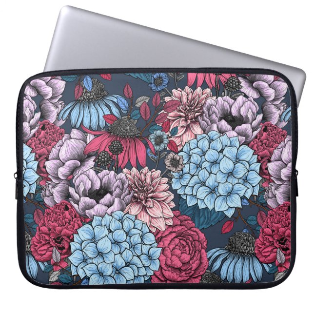 Capa Para Notebook Flores de jardim (Frente)