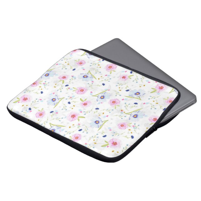 Capa Para Notebook Flores de Jardim Frescas (Frente Topo)