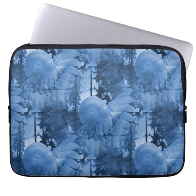 Capa Para Notebook Flores de neve..... (Frente)