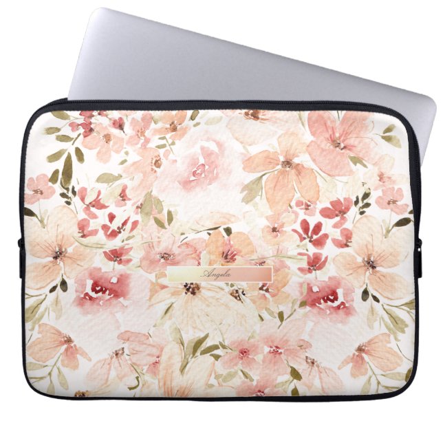 Capa Para Notebook Flores de Primavera em Flor (Frente)