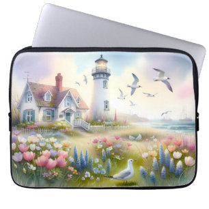 Capa Para Notebook Flores de Primavera pela Casa de Campo Costeira Fa