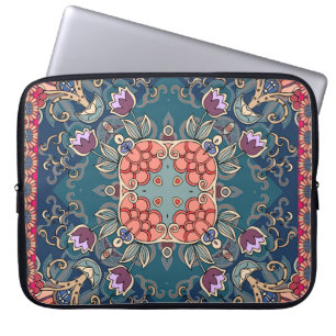 Capa Para Notebook Flores de tulipas, armações florais ornamentais.
