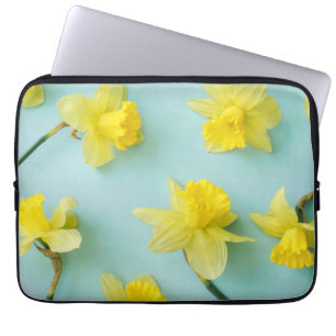 Capa Para Notebook Flores Espadins amarelos