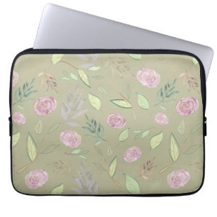 Capa Para Notebook Flores Festivas De Aquarelas 5