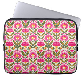 Capa Para Notebook Flores Mexicanas Talavera Rosa Retro Botânica