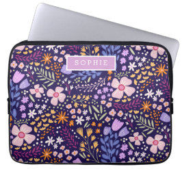 Capa Para Notebook Flores Modernos Flores Silvestres Feminino Elegant