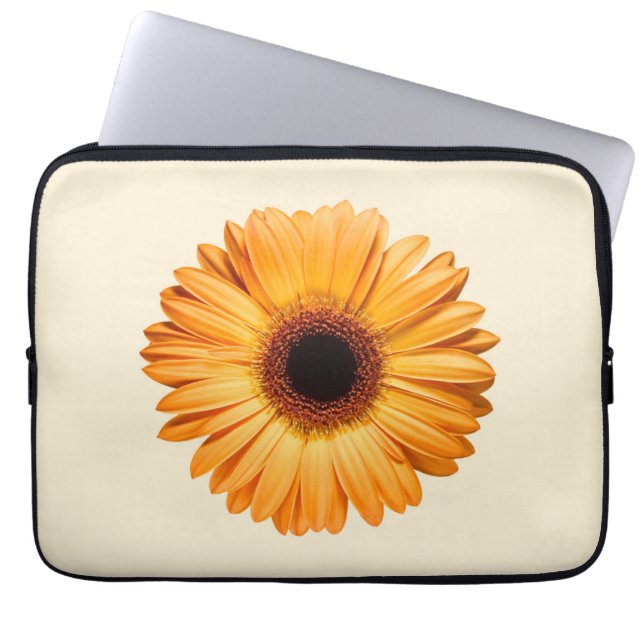 Capa Para Notebook Flores | Orange Gerbera (Frente)