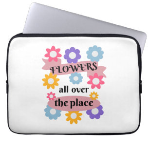 Capa Para Notebook Flores por todo o lugar