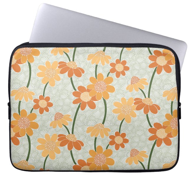 Capa Para Notebook Flores retrorreflectoras bonito mudas na década de (Frente)
