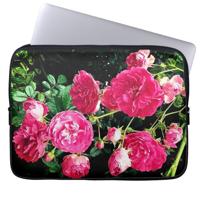 Capa Para Notebook Flores rosa (Frente)