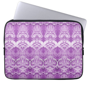 Capa Para Notebook Flores Roxas Bolsas de laptop Florestais