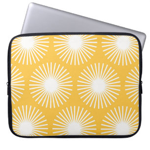 Capa Para Notebook Flores simples: design sem costura escandinava.