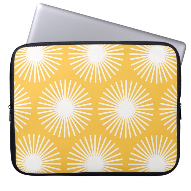 Capa Para Notebook Flores simples: design sem costura escandinava. (Frente)