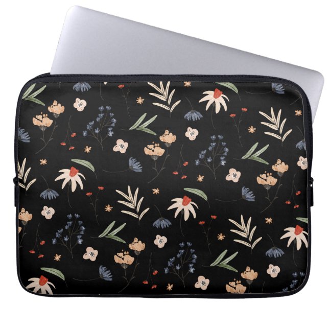 Capa Para Notebook Flores simples em aquarela 1 (Frente)