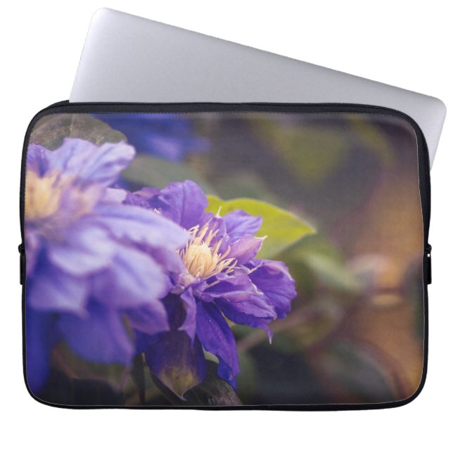 Capa Para Notebook Flores violetas (Frente)