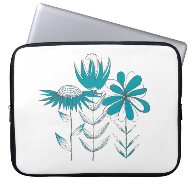 Capa Para Notebook Flores Whimsical (Frente)
