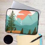 Capa Para Notebook Floresta Abstrato moderna, montanhas e nascer do S<br><div class="desc">Esta Abstrato moderna floresta,  montanhas e bolsa de laptop do Sol é excelente para a sua nova coleção de temas paisagísticos. Perfeito também para presentes para amantes da natureza,  amantes de caminhada e viajantes.</div>