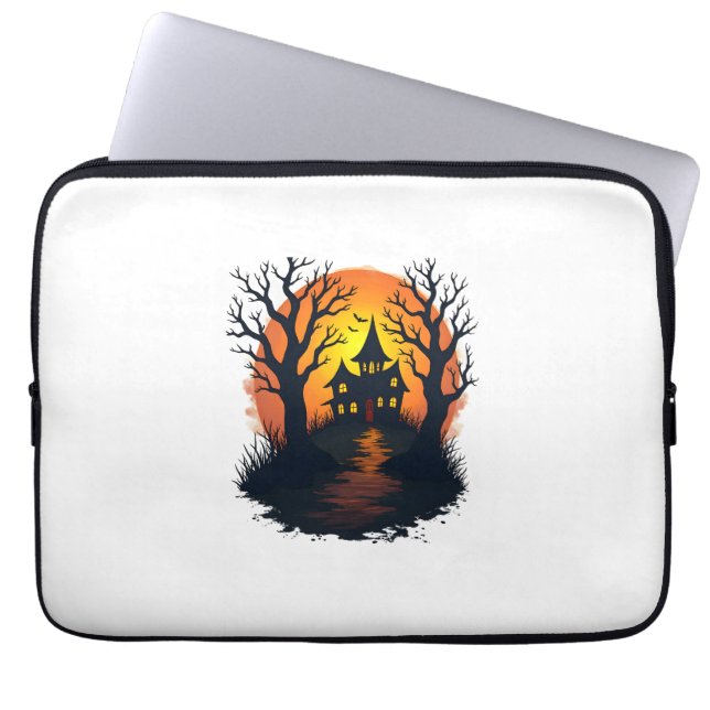 Capa Para Notebook Floresta Assombrada � Camiseta da Natureza de Hall (Frente)