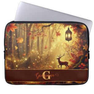 Capa Para Notebook Floresta Autônoma de Ouro Whimsical Personalizada