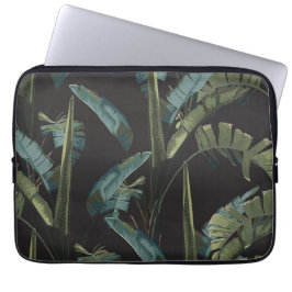 Capa Para Notebook Floresta da selva. Planta exótica, bananas.