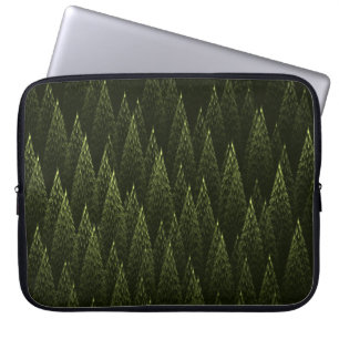 Capa Para Notebook Floresta de Conífer Fractal