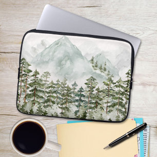 Capa Para Notebook Floresta de Pinheiros e Montanhas