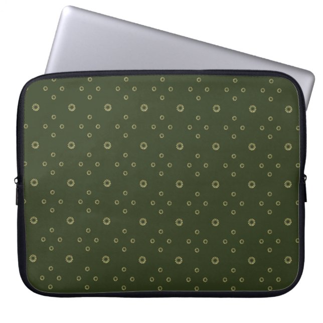 Capa Para Notebook Floresta | Zínia Dourada Sol (Frente)
