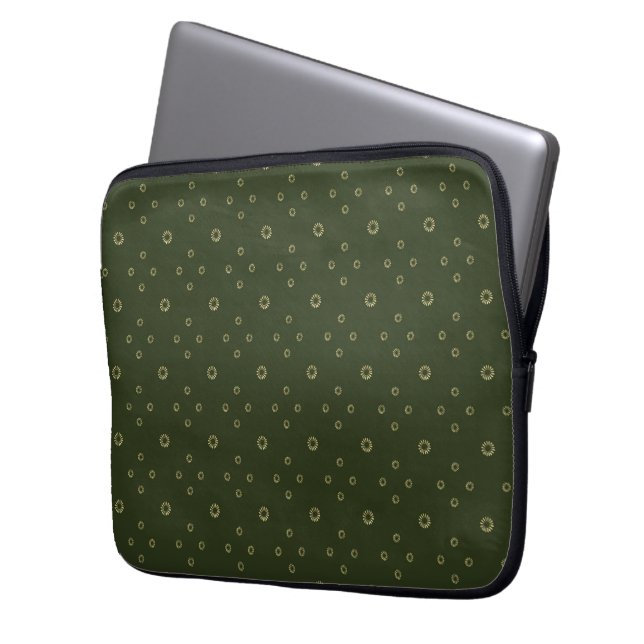 Capa Para Notebook Floresta | Zínia Dourada Sol (Frente Esquerda)