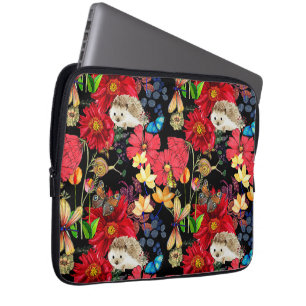 Capa Para Notebook Florestas brancas - padrão da flora e da fauna