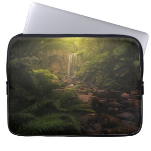 Capa Para Notebook Florestas Destaques da luz solar Cascata