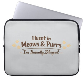 Capa Para Notebook Fluente em Meows & Purrs Presente Divertido para A
