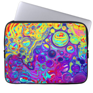 Capa Para Notebook Fluido digital Abstrato moderno