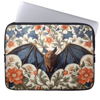 Capa Para Notebook Flying Bat William Morris Inspired Floral